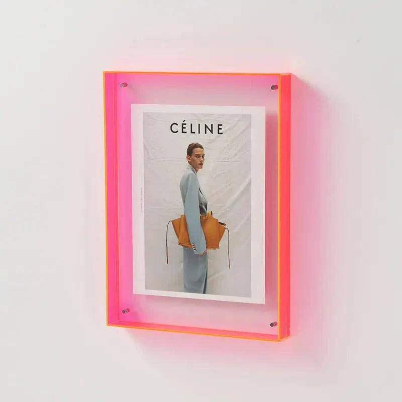 Vibrant Acrylic Display Frame – Contemporary Coloured Photo Holder