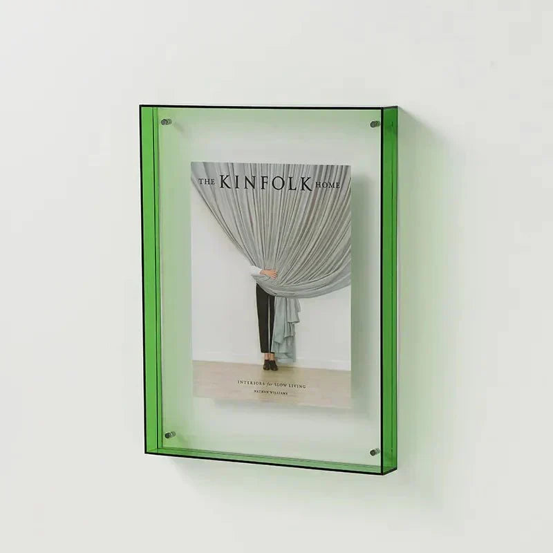 Vibrant Acrylic Display Frame – Contemporary Coloured Photo Holder
