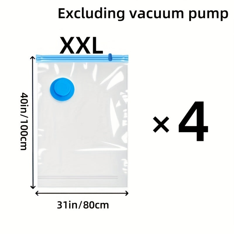 Extra Large Vacuum Storage Bag Set – Reusable, Waterproof and Space-Saving