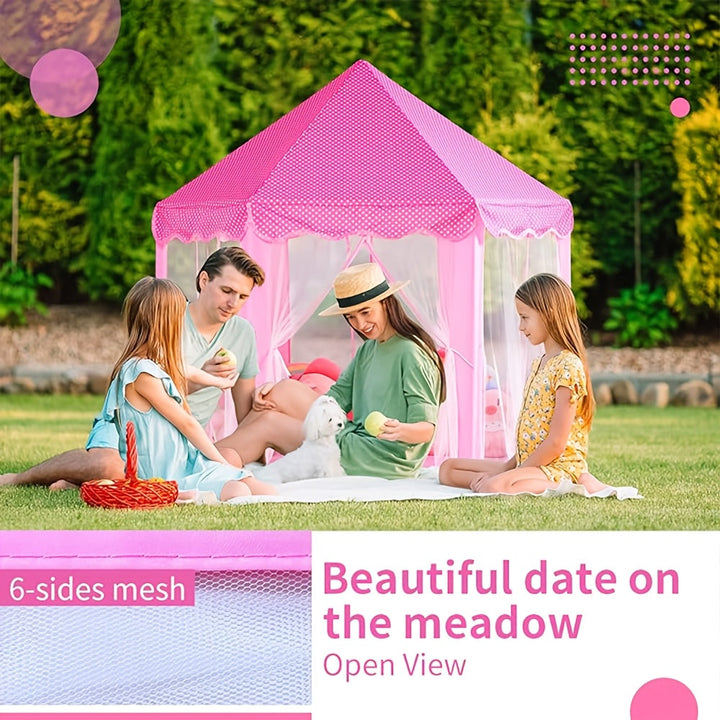 Princess Play Tent with Starlight Illumination – Perfect for Indoor or Outdoor Play