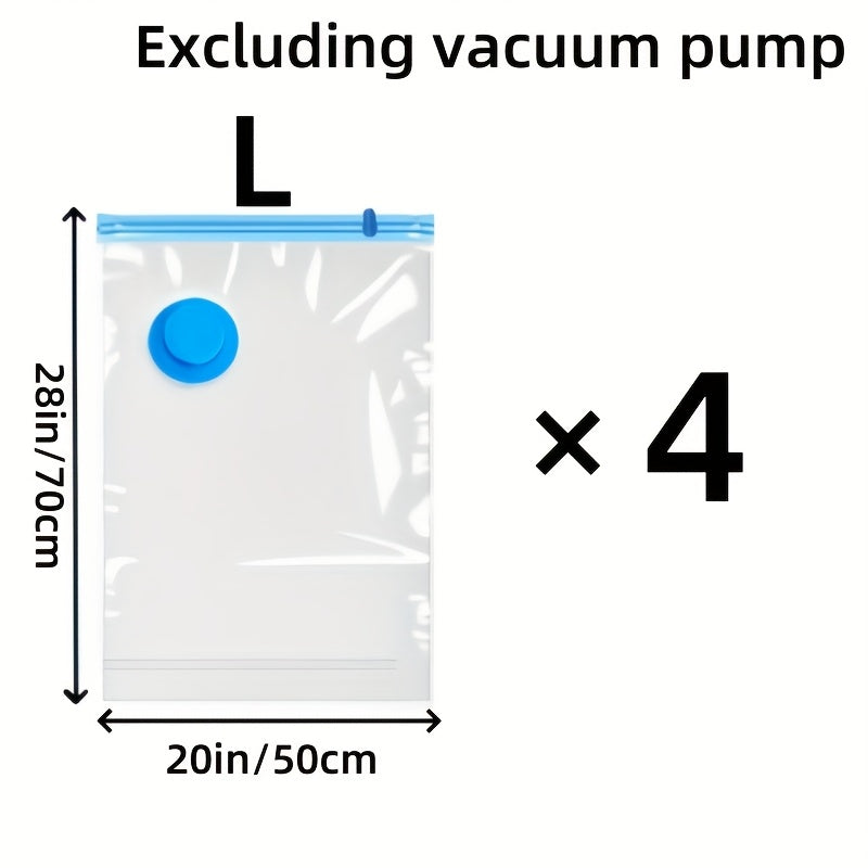 Extra Large Vacuum Storage Bag Set – Reusable, Waterproof and Space-Saving