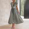 Women's Elegant V-Neck Dress | Sleeveless