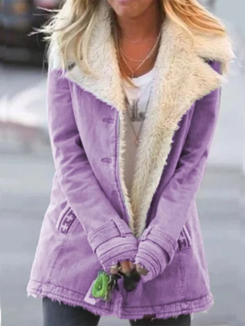 Stylish Thermal Women's Coat - Aurora