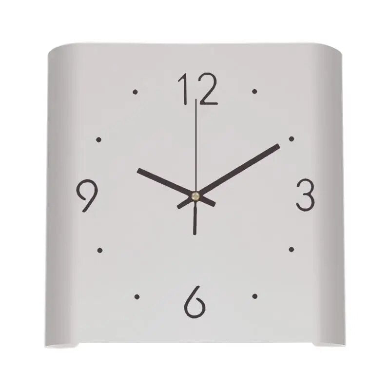 Double-Sided Square Wall Clock | Illuminated Minimalist Design