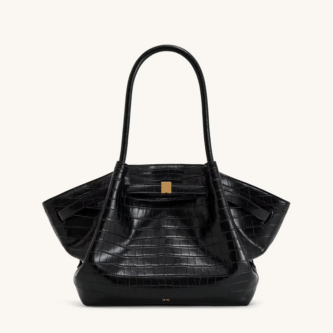 Hana Schultertasche aus Wildlederimitat mit Optik und großem Fassungsvermögen