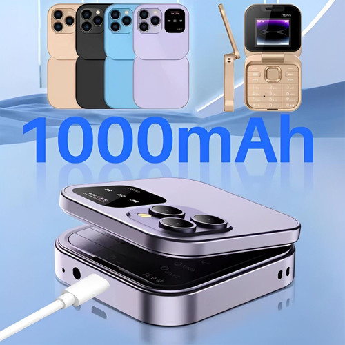 Dual SIM Flip Phone | 1.77" Screen | 1000 mAh | Micro USB