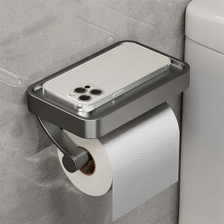 Stalux Toilet Roll Holder with Shelf