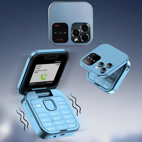 Dual SIM Flip Phone | 1.77" Screen | 1000 mAh | Micro USB
