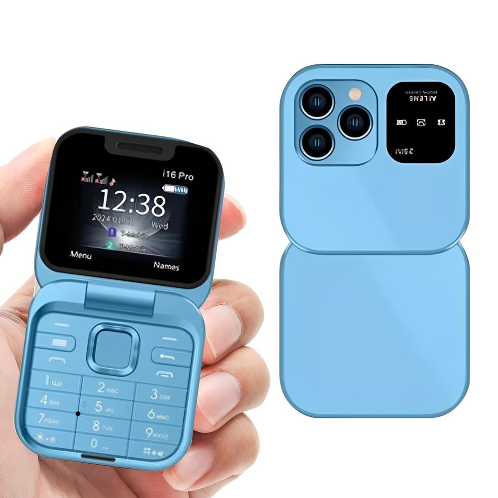 Dual SIM Flip Phone | 1.77" Screen | 1000 mAh | Micro USB