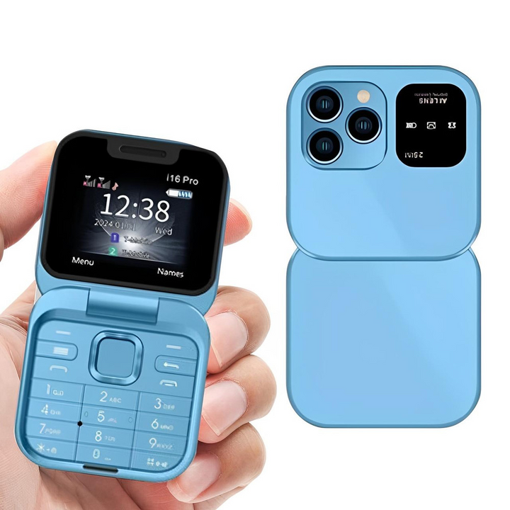 Faltbares Klapphandy mit Dual-SIM | 1,77-Zoll-Display | 1000 mAh | Micro-USB