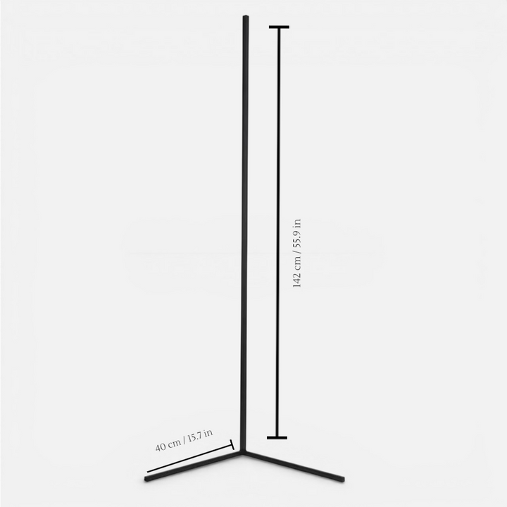 Dimmable LED Corner Floor Lamp with Remote Control
