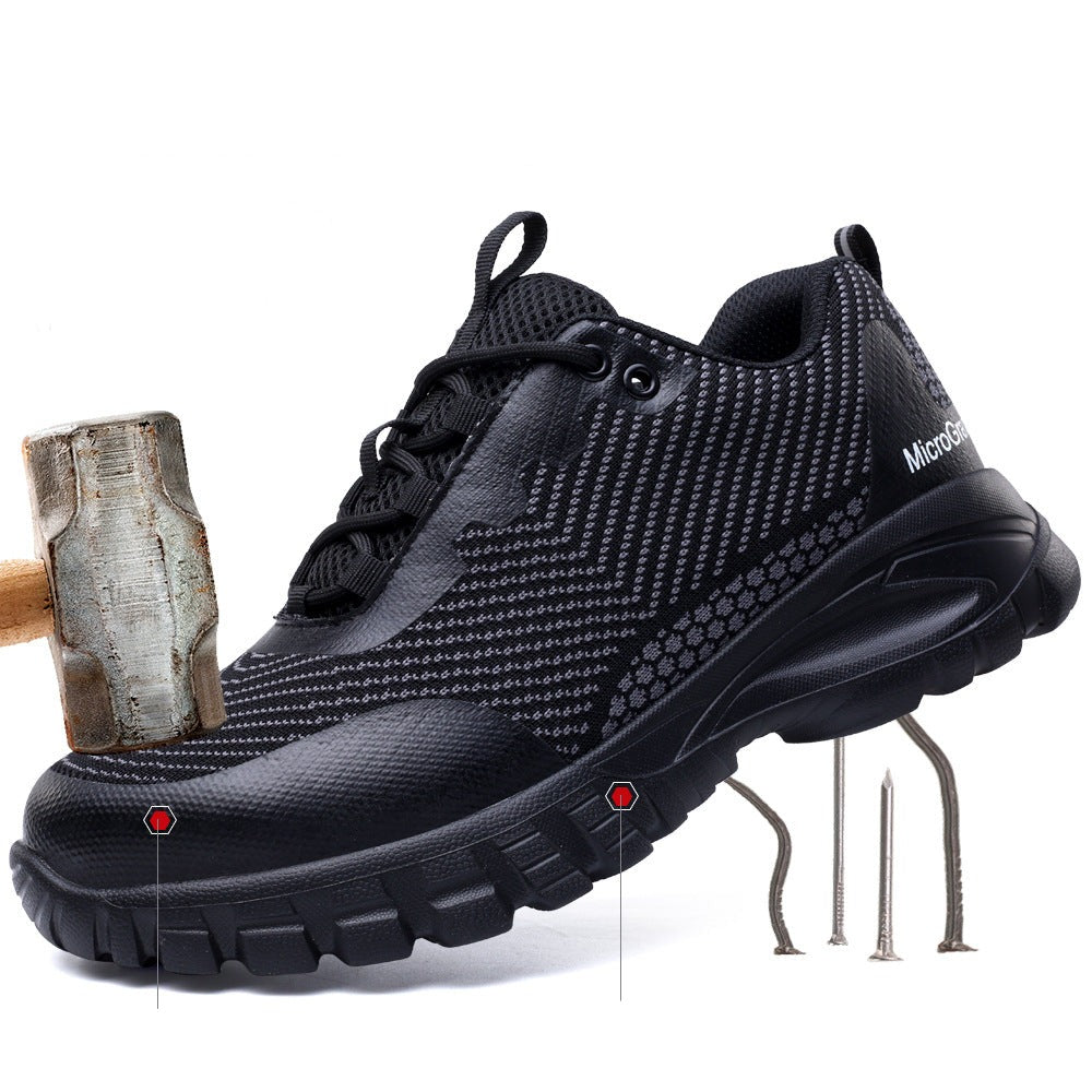 Safety Shoes with Non-Slip Sole and Reinforced Toe