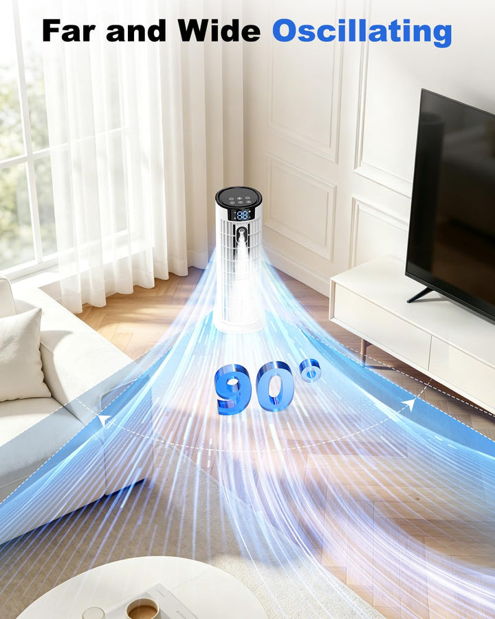 Portable 4-in-1 air cooler with remote control and timer
