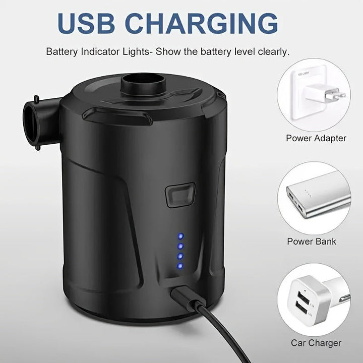 Portable USB Air Pump – Compact Wireless Inflator for Outdoor Use