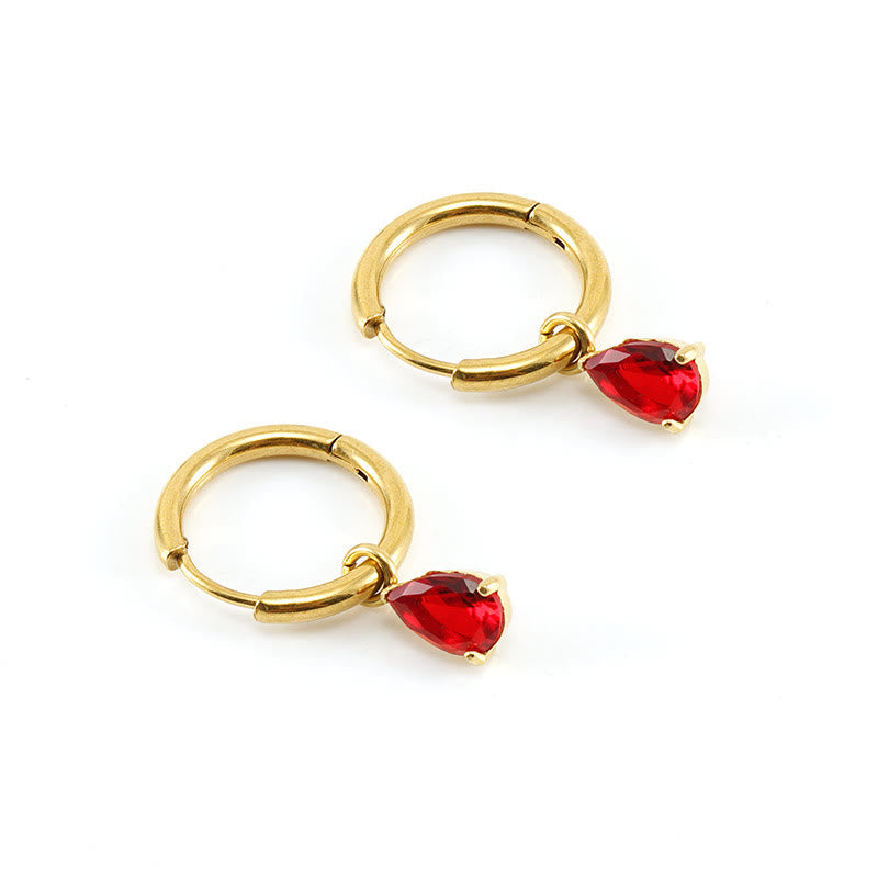 Stylish Garnet Birthstone Jewellery Set - Liora