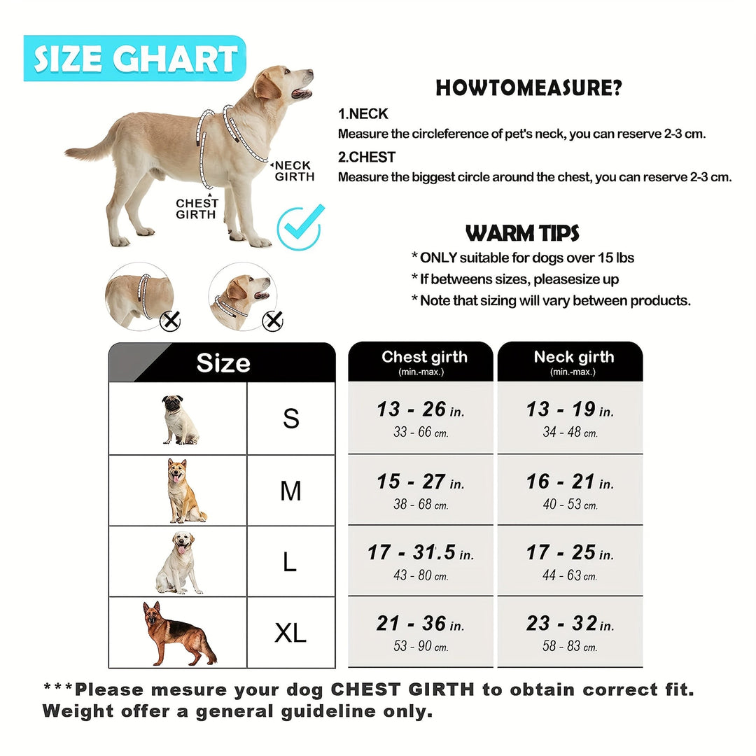 Reflective No-Pull Dog Harness – Easy Walking and Training with Handle