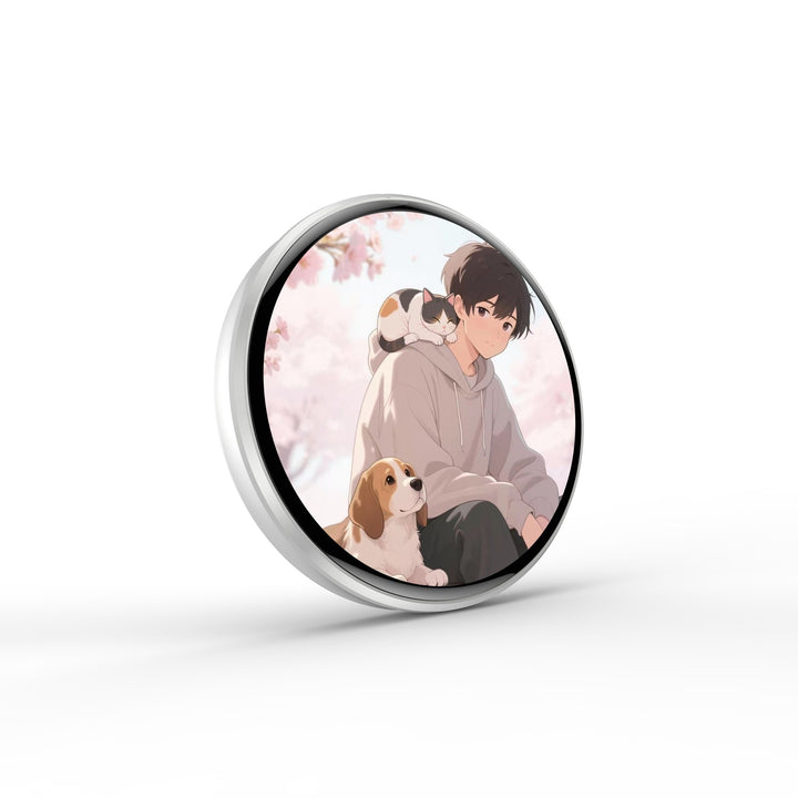 Smart Electronic Bar Carry-on Decoration Trendy  Two-dimensional Badge