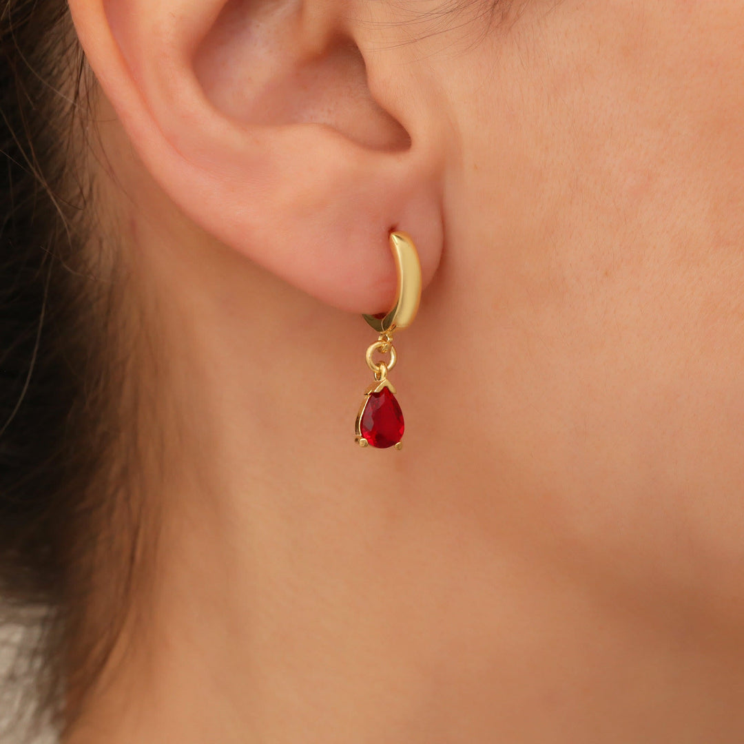Stylish Garnet Birthstone Jewellery Set - Liora
