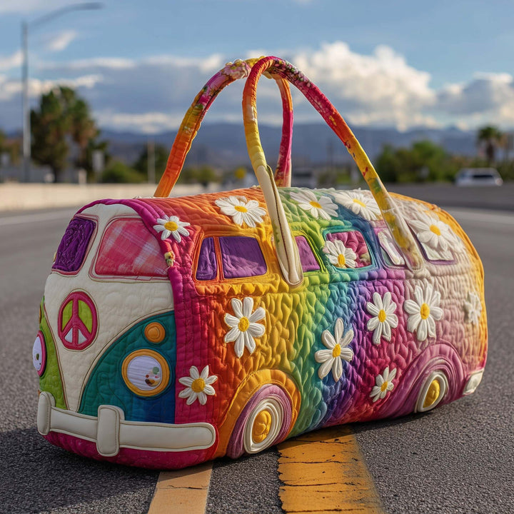 FloraVoyage – Padded Travel Bag with Floral Pattern