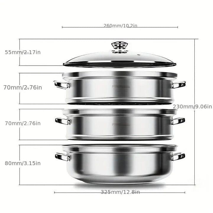 3-stöckiger Dampfgarer – NutriSteam