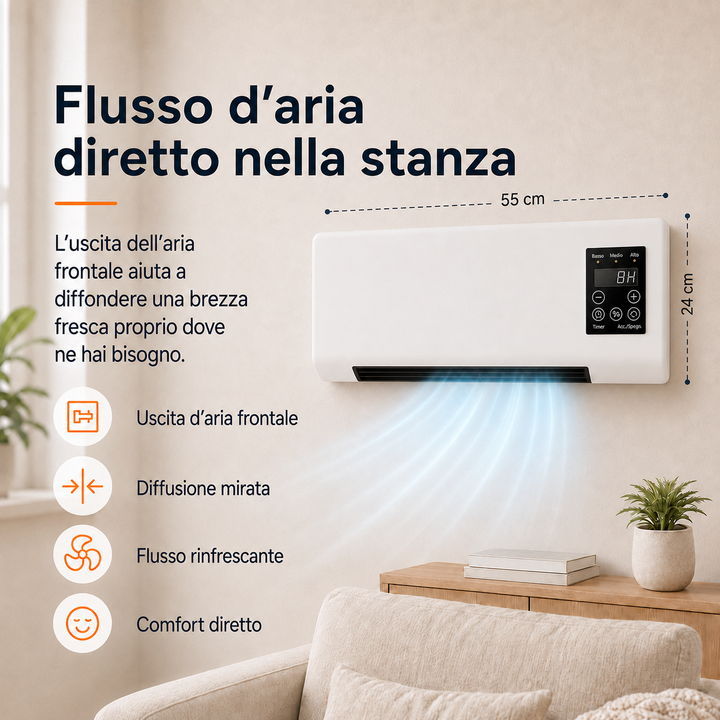 Compact Wall Fan – Portable Cooling with Remote Control