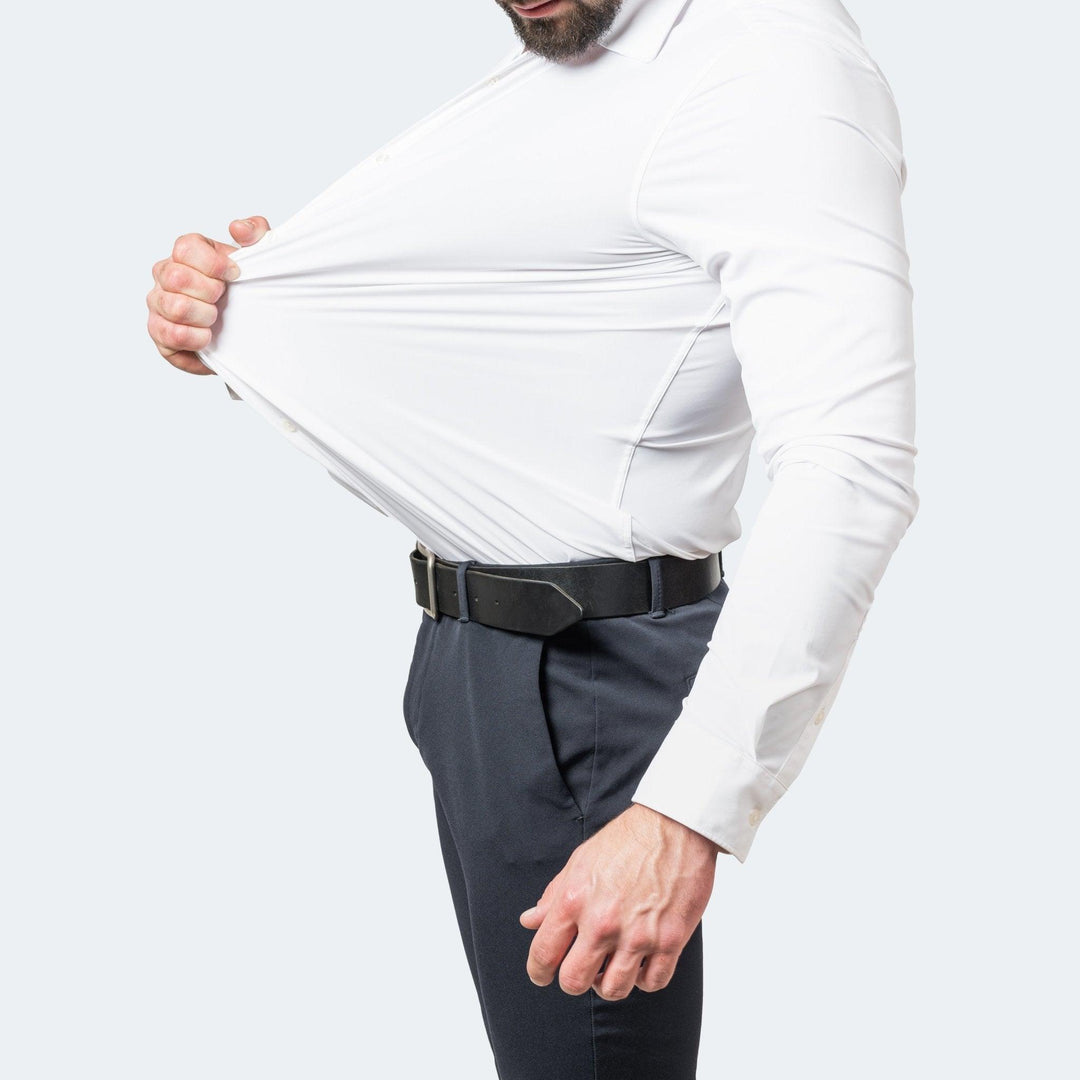 Men's Stretch Dress Shirt, Non-Iron, for Work and Casual Wear