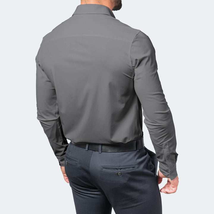 Men's Stretch Dress Shirt, Non-Iron, for Work and Casual Wear
