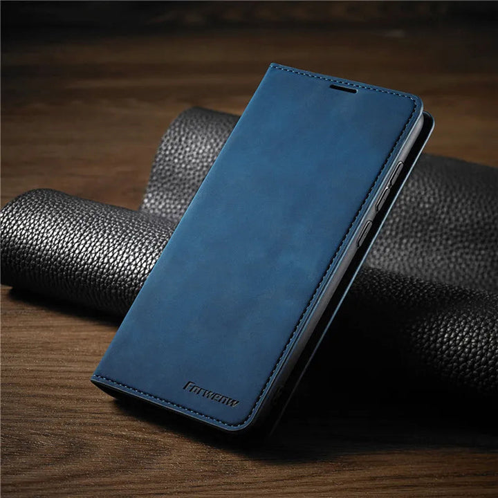 Premium Leather Magnetic iPhone Case for Men and Women