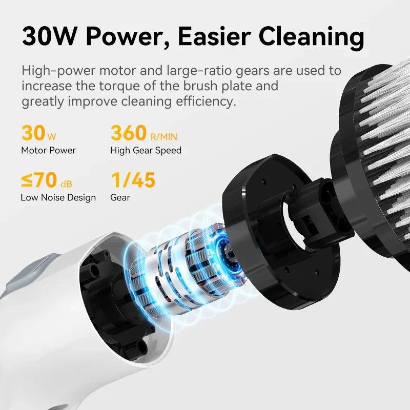 SpinClean Cordless Electric Cleaning Brush with 7 Accessories