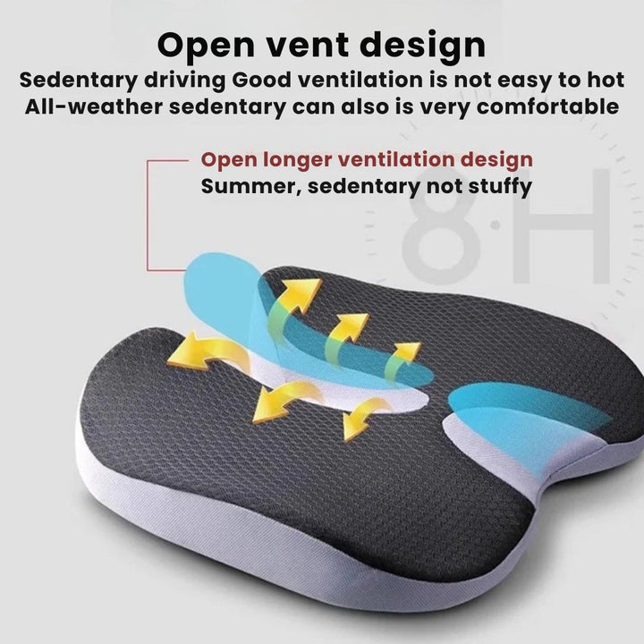 ErgoSit | Pain-Relieving Seat Cushion for Extended Use