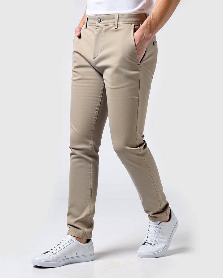 Men's slim-fit chinos for everyday and the office