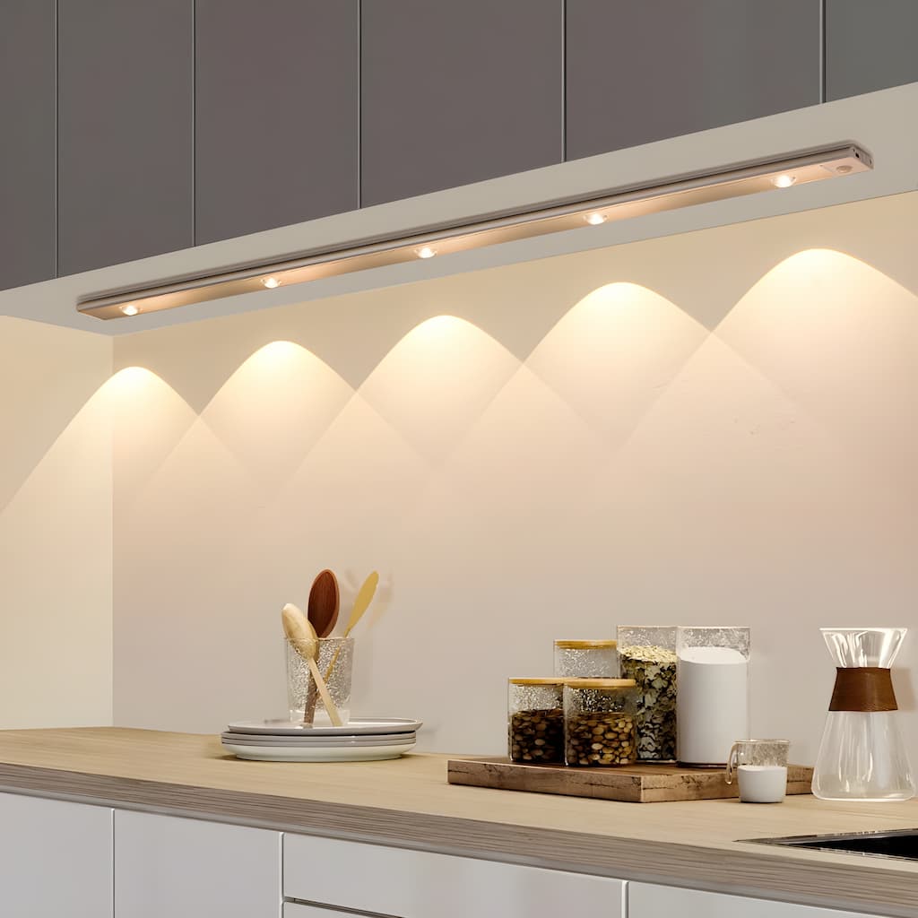 Cordless LED Cabinet Light with Motion Sensor - Magnetic and Self-Adhesive
