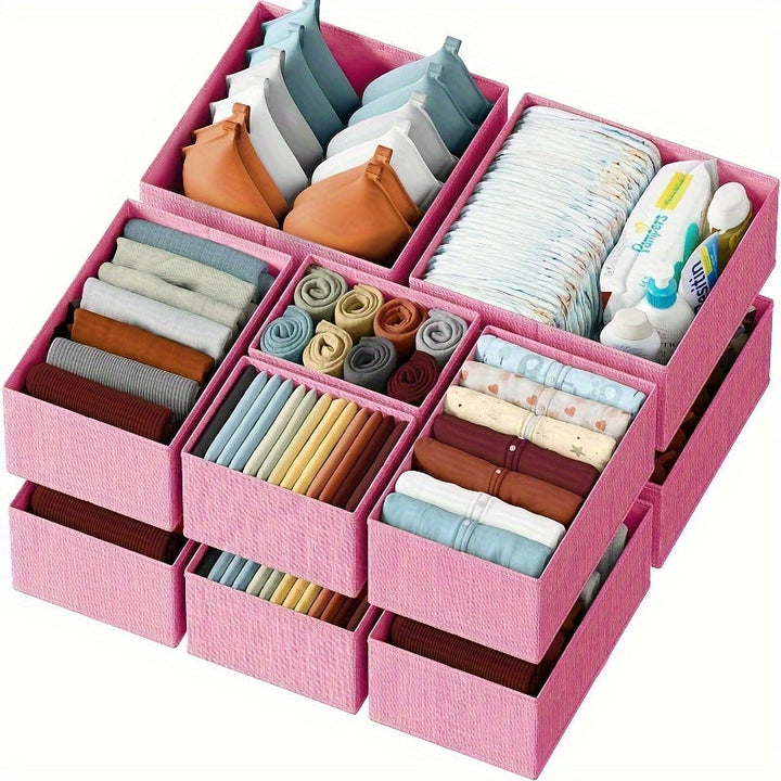 OrganizePro Set of 12 Drawer Organisers – Efficient and Compact