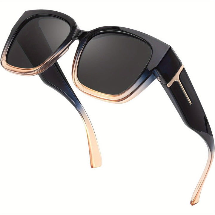 New Fashionable Myopia Glasses With Large Square Frames