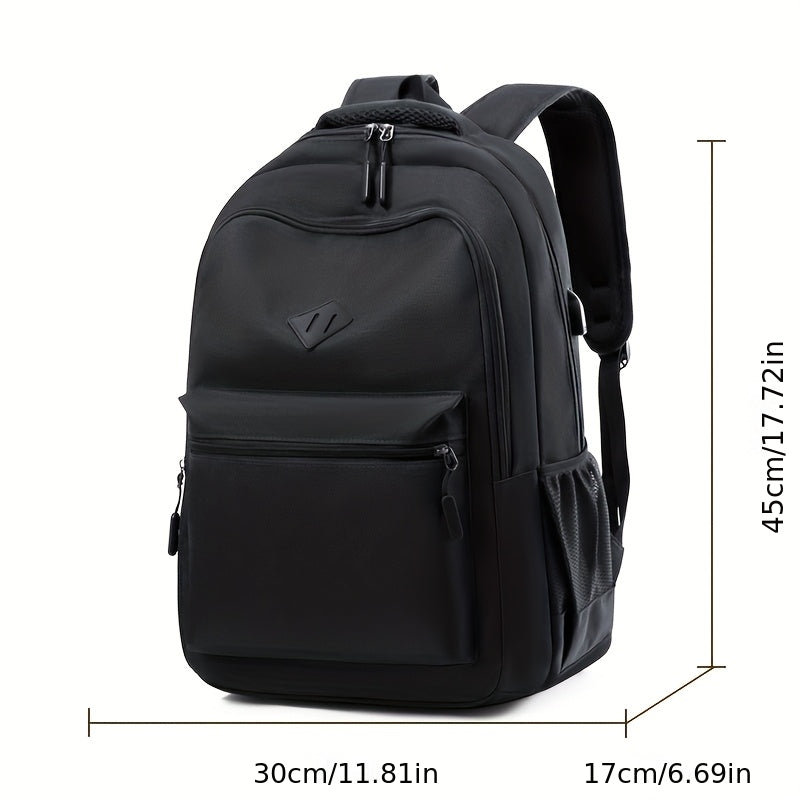 Urban School Backpack - Water-Resistant with Bottle Pocket