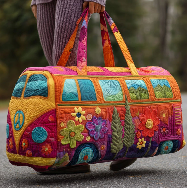 FloraVoyage – Padded Travel Bag with Floral Pattern