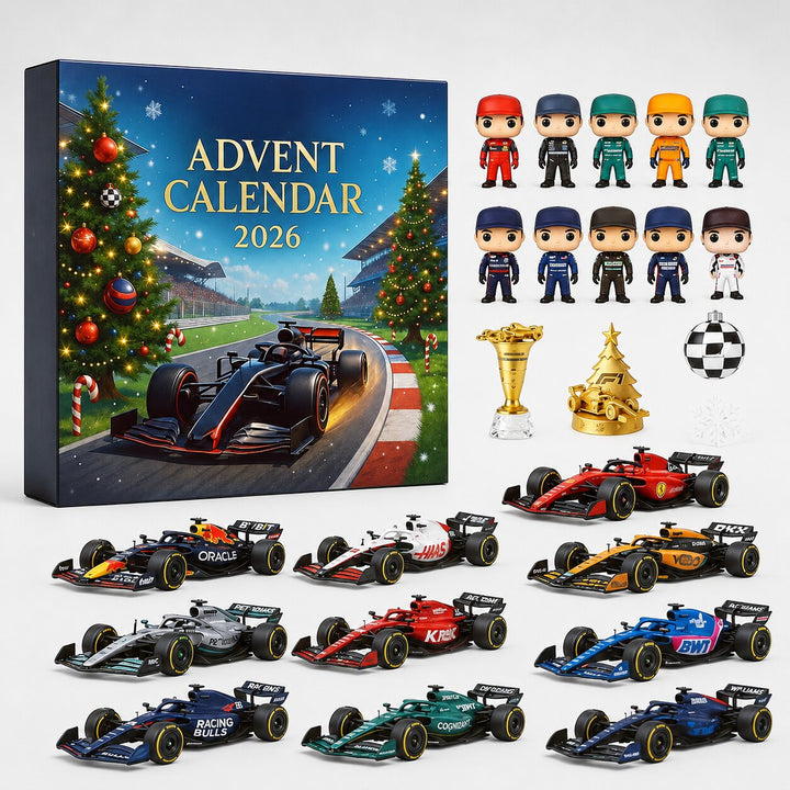 Racing Car Advent Calendar 2026 with 24 Motorsport Surprises