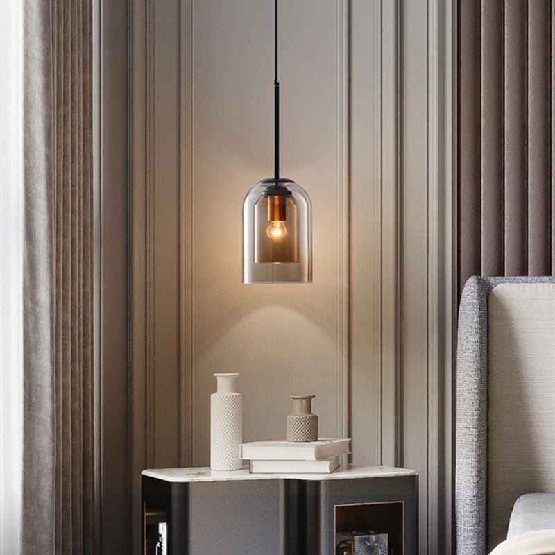 Elegant Double Glass Chandelier - AuraGlas