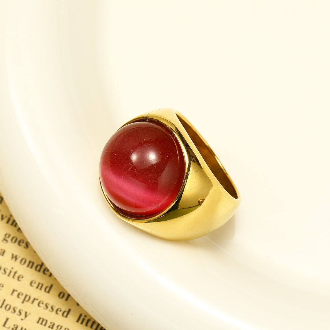 Large Cat's Eye Gemstone Ring – Liora