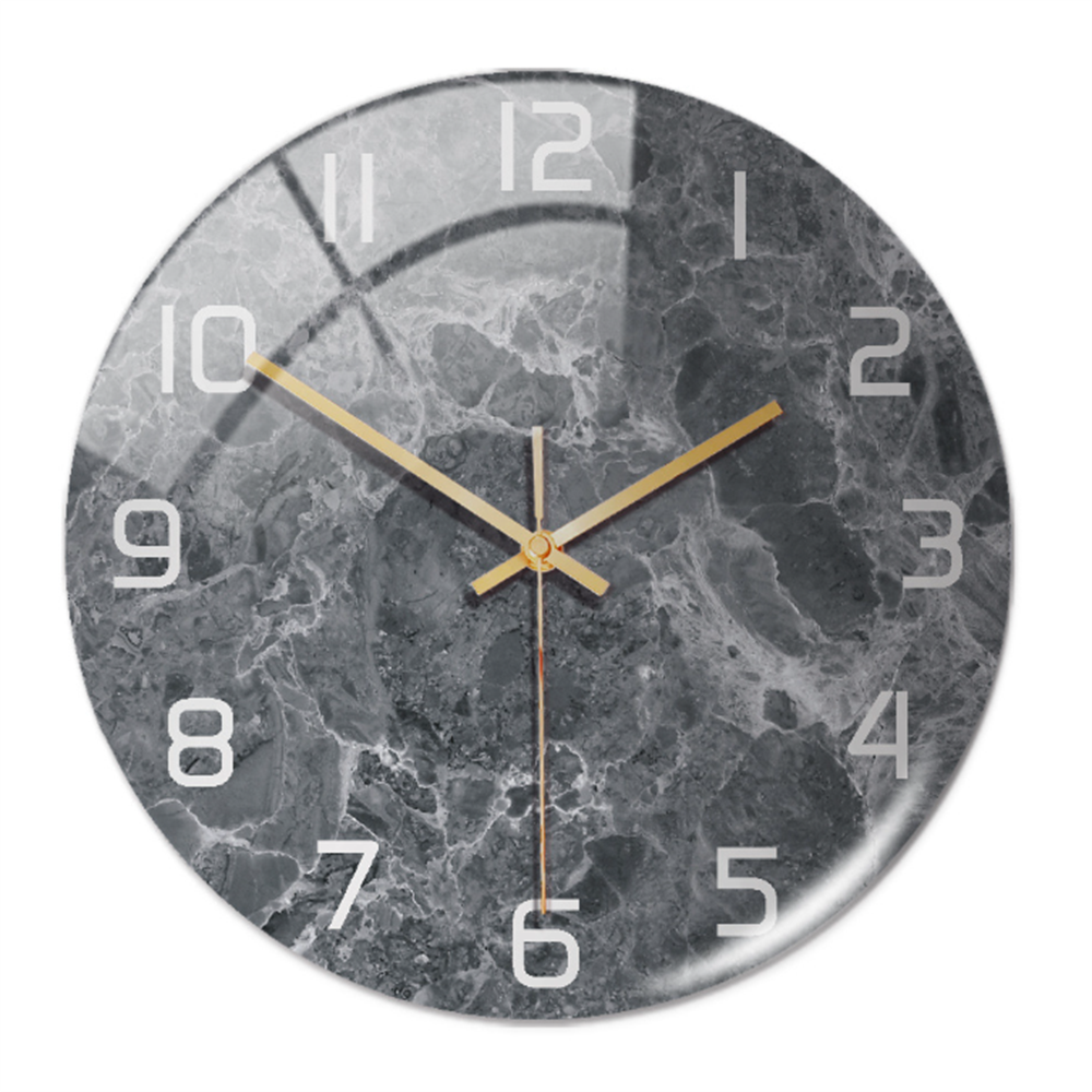 Elegant Marble-Effect Wall Clock – MarbleTime
