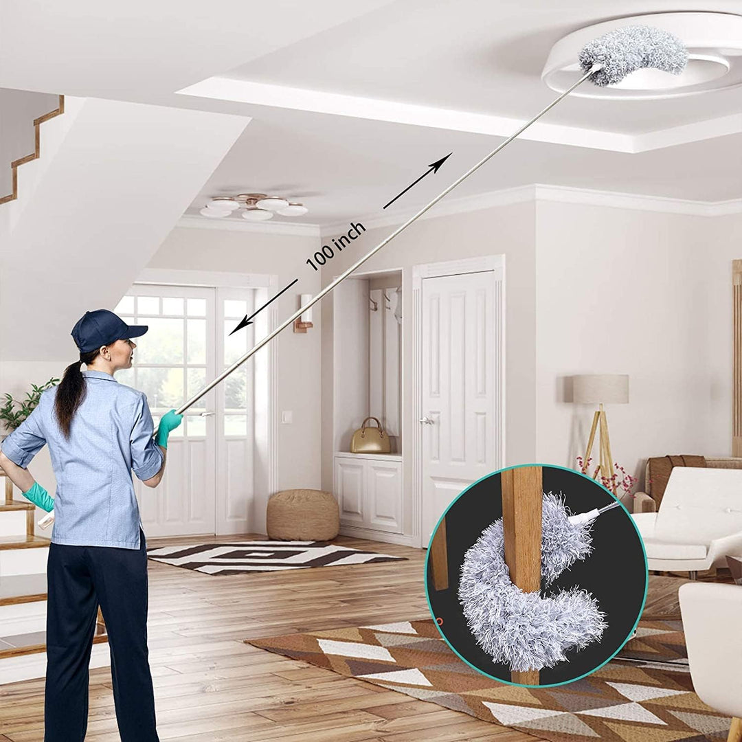 Telescopic Feather Duster - 5 meter range and easy to wash