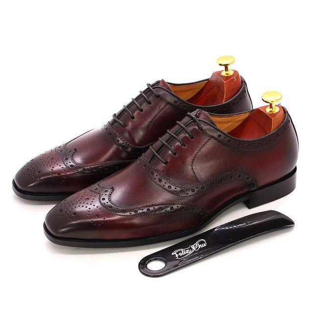 Handmade Men's Leather Oxford Shoes – Valentin
