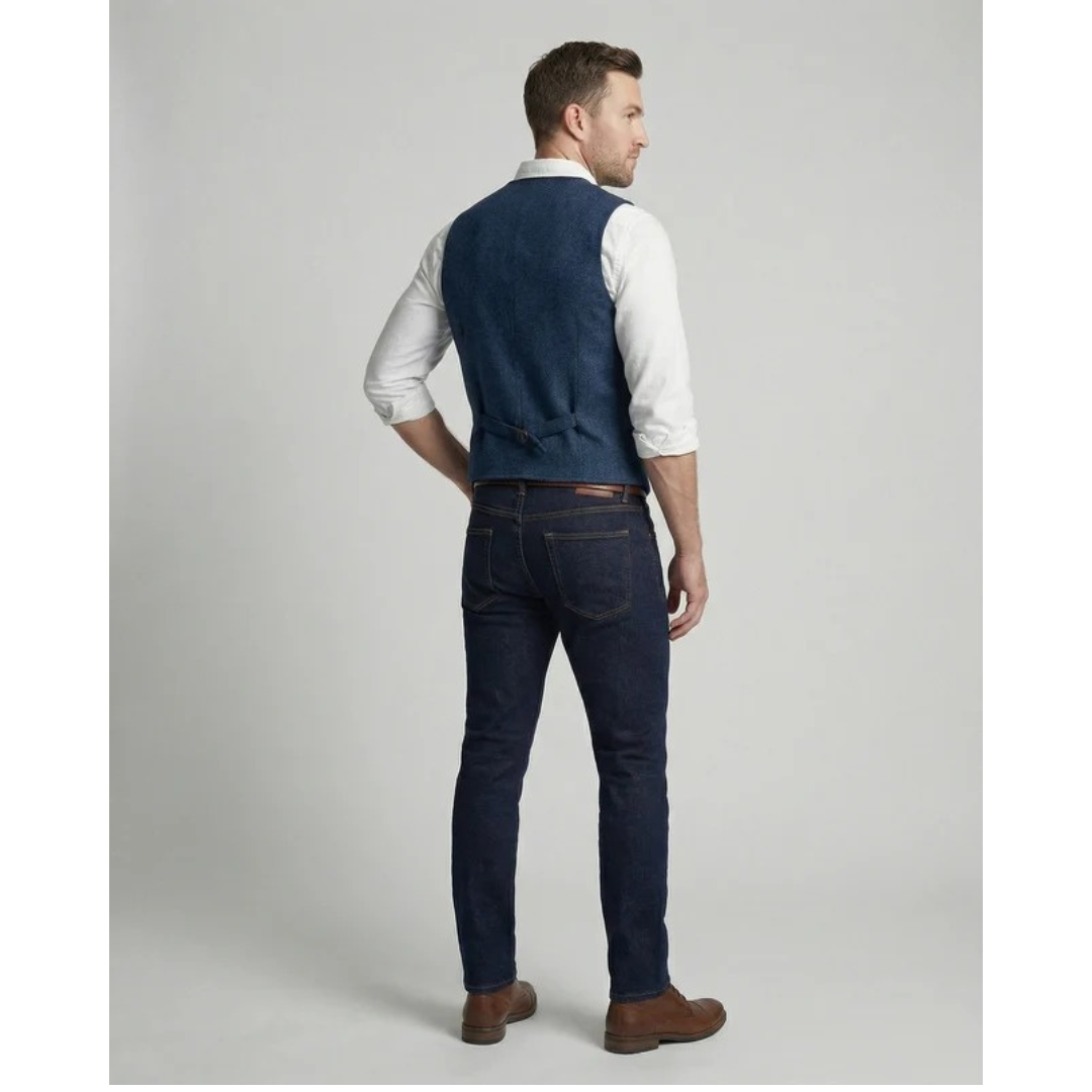 Elegant traditional men's waistcoat with buttons
