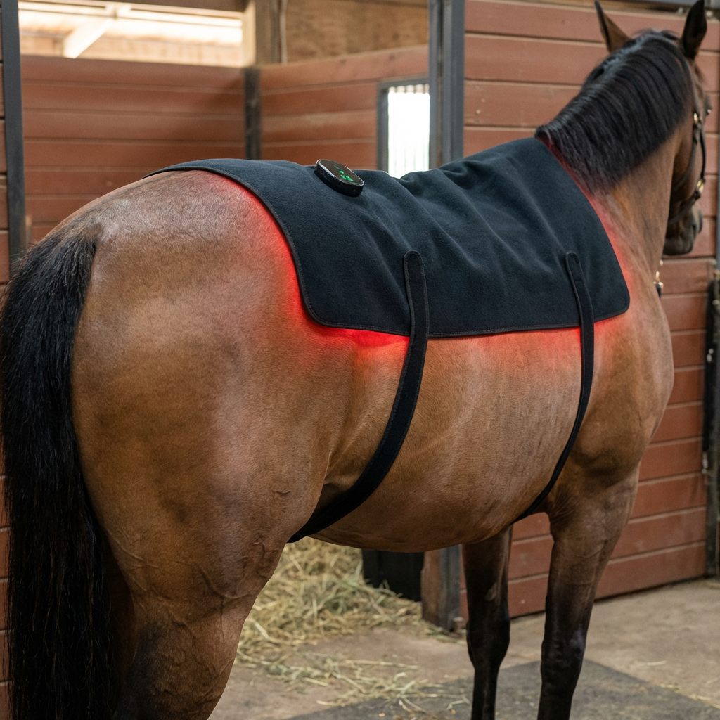 LED Back Wrap for Horses with Red Light Therapy