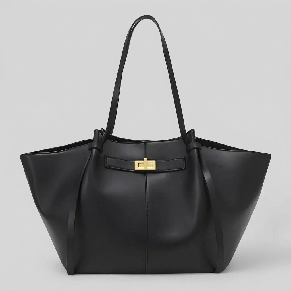 Large Capacity Synthetic Leather Tote Bag
