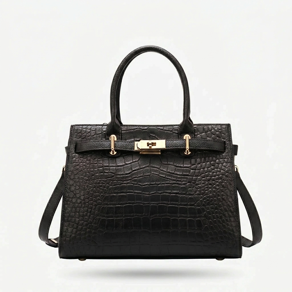 Structured Top Handle Handbag