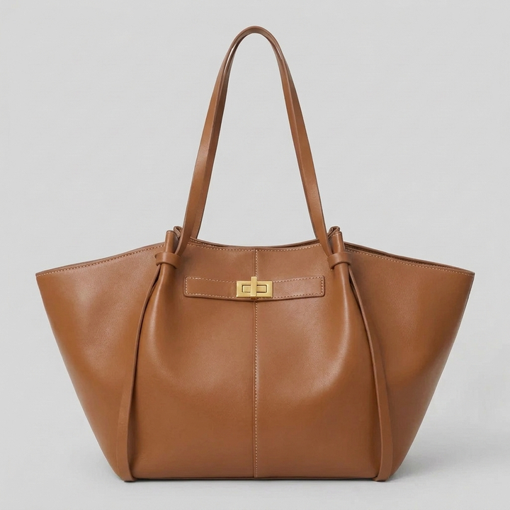 Large Capacity Synthetic Leather Tote Bag