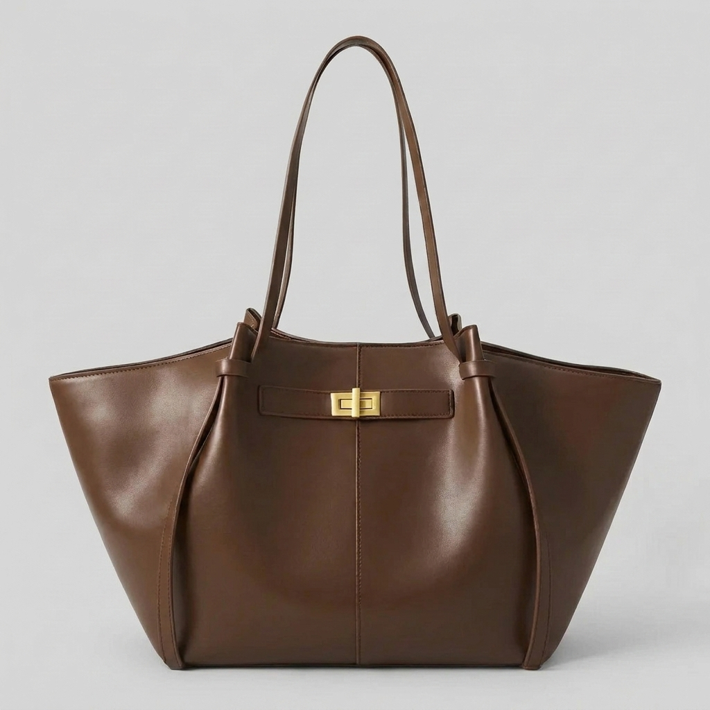 Large Capacity Synthetic Leather Tote Bag
