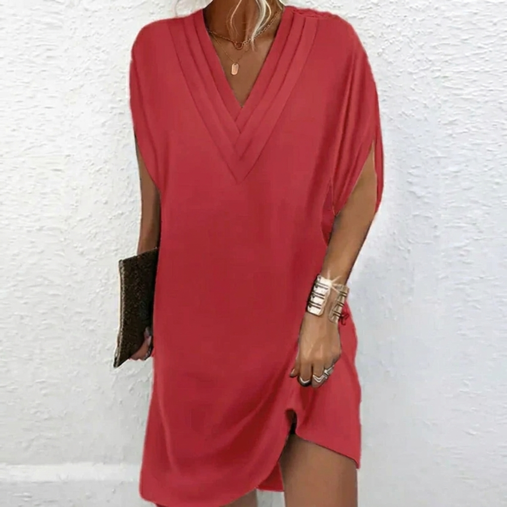 Classic V-Neck Wrap Dress