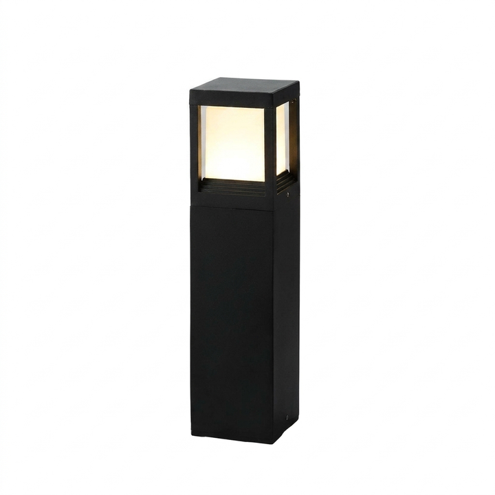 Stylish Outdoor Solar Cube Light – 60cm Warm White LED